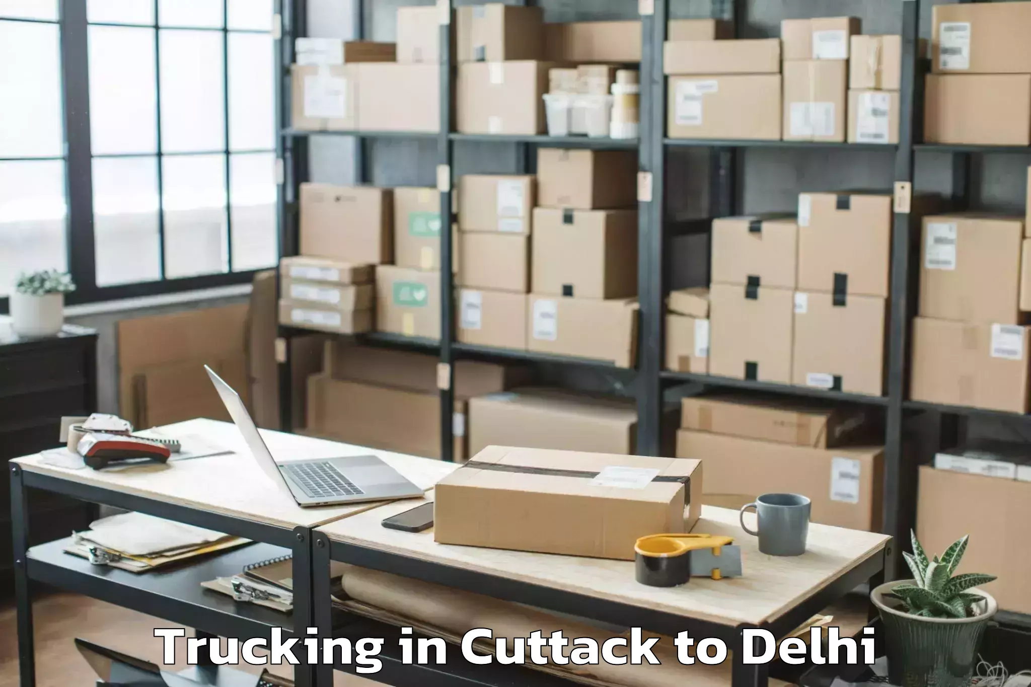 Cuttack to Westend Mall Delhi Trucking Booking